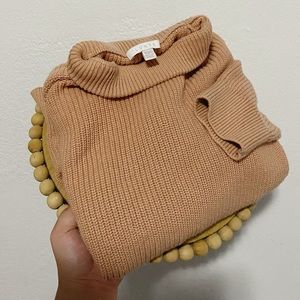 LUNYA salmon pink colored sweater cozy mock neck size XS/s